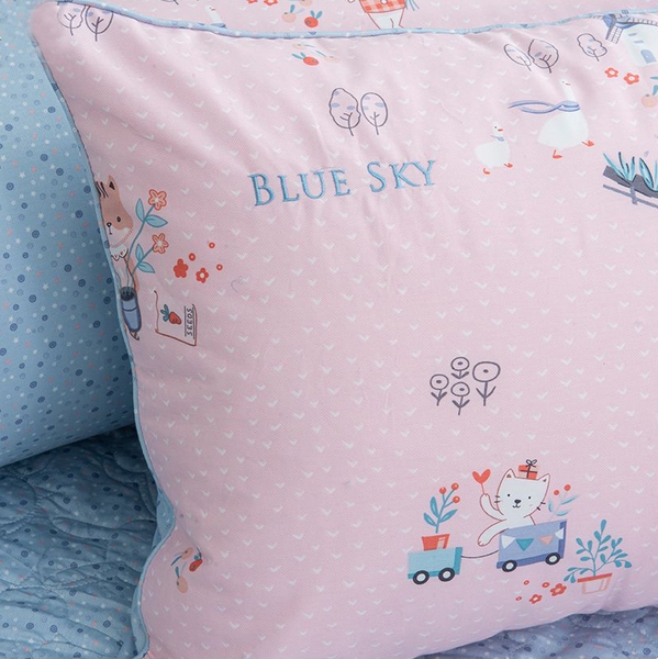 Mẫu Chăn Ga Gối Hanvico Blue Sky DL173 vải cotton cao cấp
