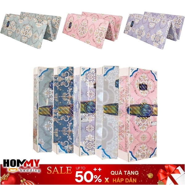 Đệm Bông Ép Kim Cương Venice vải cotton cao cấp dày 9cm