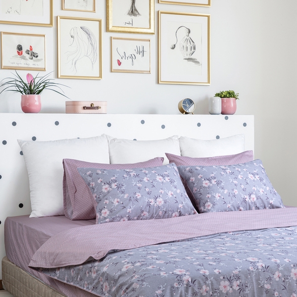 Bộ Chăn Ga Gối Hanvico Living LV35 vải cotton cao cấp