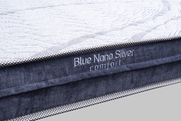 Đệm Bông Ép Hanvico Blue Nano Silver Comfort cao cấp dày 16cm