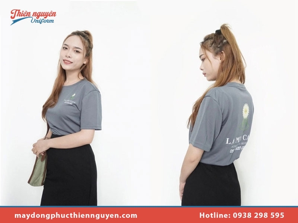 Áo đồng phục công ty cổ tròn