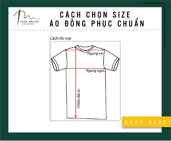 CÁCH CHỌN SIZE ÁO ĐỒNG PHỤC CHUẨN