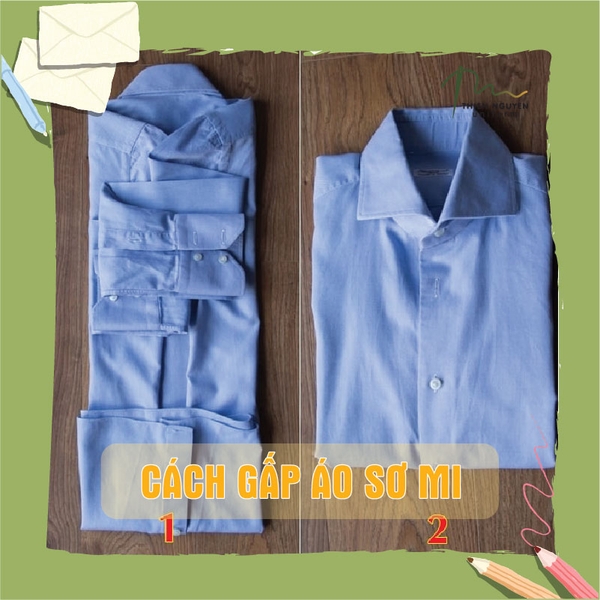 GẤP ÁO SƠ MI BẰNG 7 CÁCH