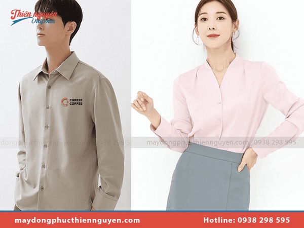 Đồng phục áo sơ mi công ty dài tay đẹp