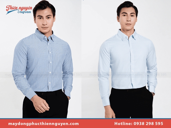 Đồng phục công sở màu xanh