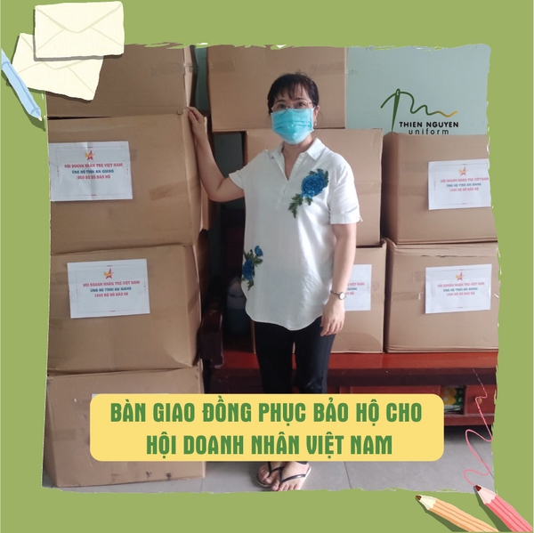 BÀN GIAO ĐỒNG PHỤC BẢO HỘ CHO HỘI DOANH NHÂN VIỆT NAM