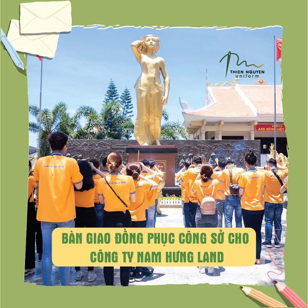 BÀN GIAO ĐỒNG PHỤC CÔNG SỞ CHO CÔNG TY NAM HƯNG LAND