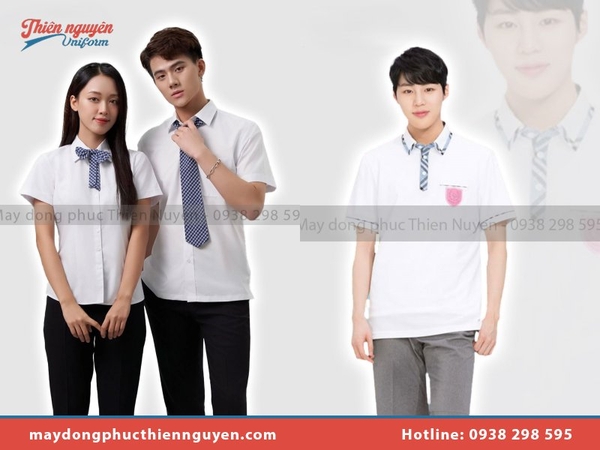 Mẫu áo sơ mi đồng phục học sinh đẹp & cá tính