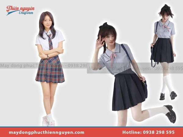 Mẫu áo sơ mi đồng phục học sinh nữ cấp 3