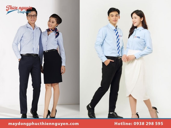 Mẫu áo sơ mi đồng phục ngân hàng đẹp & lịch sự