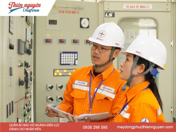 Các mẫu quần áo bảo hộ cho thợ điện - ngành điện lực đạt chuẩn EVN