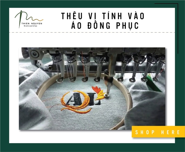 THÊU VI TÍNH VÀO ÁO ĐỒNG PHỤC