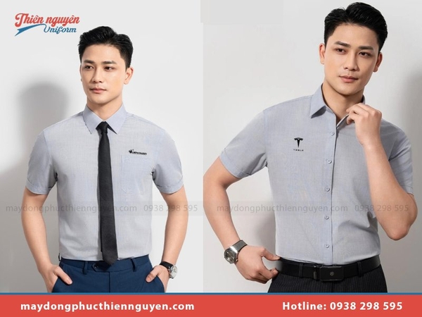 Xưởng may áo sơ mi đồng phục theo yêu cầu đẹp