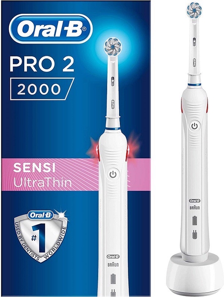 Bàn chải điện Oral-B Pro 2 2000S Sensi UltraThin