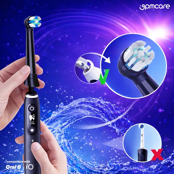 Combo 10 đầu bàn chải điện 9pmcare iO lắp cho Oral-B iO Series
