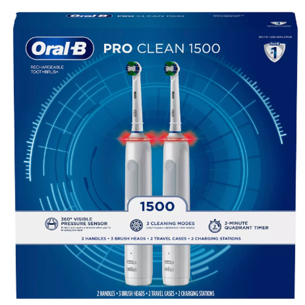 Combo 2 chiếc Oral-B ProAdvantage Smart 1500 (Bản mới 2021)