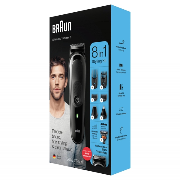 Tông đơ cắt tóc Braun 8-in-1