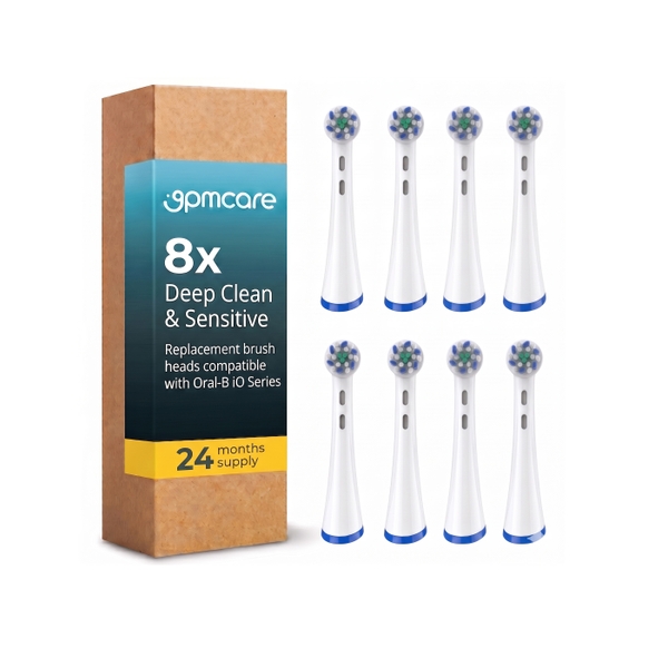 (Hộp 8) Đầu bàn chải điện 9pmcare iO Fit lắp cho Oral-B iO Series