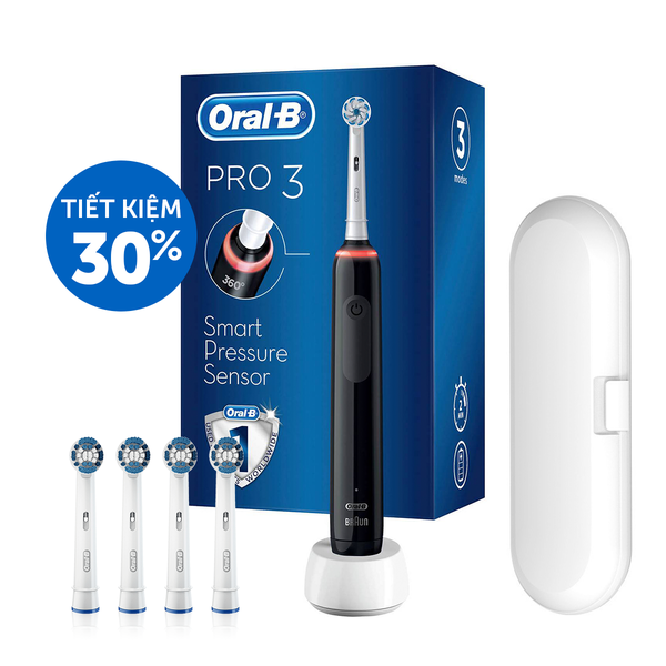 Bàn chải điện Oral-B Pro 3 3000 Ultimate Bundle Edition (mẫu mới 2025)