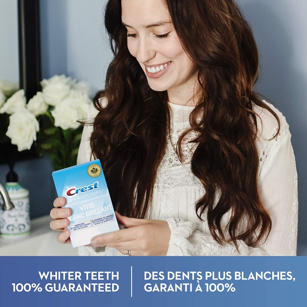 Miếng dán làm trắng răng Crest 3D Whitestrips Vivid Blanc Brillant
