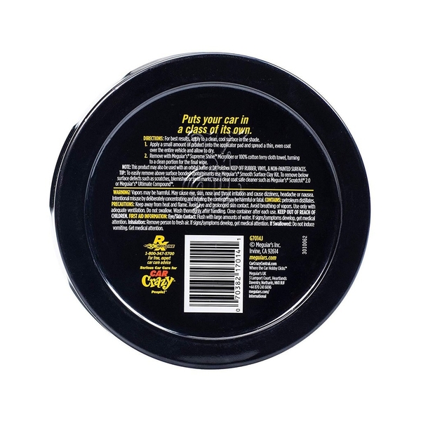 Wax dưỡng bóng sơn xe Meguiar's Gold Class Carnauba Phủ bóng bảo vệ sơn xe ô tô cao cấp