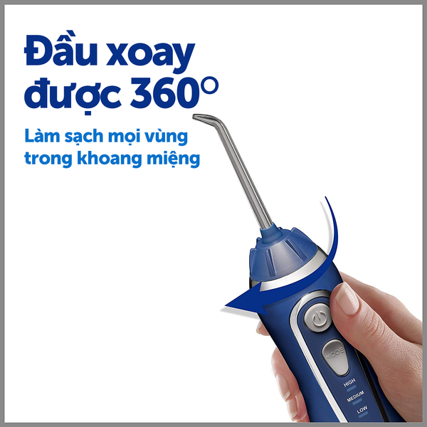 Tăm nước Waterpik WP-563 (Xanh) - 6 đầu tăm thay thế