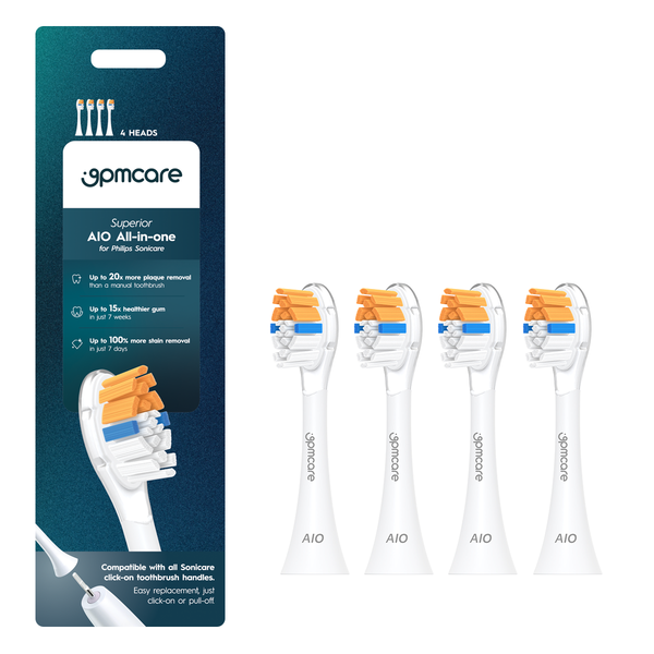 Đầu bàn chải 9pmcare AIO All-in-One cho Philips Sonicare (Hộp 4)