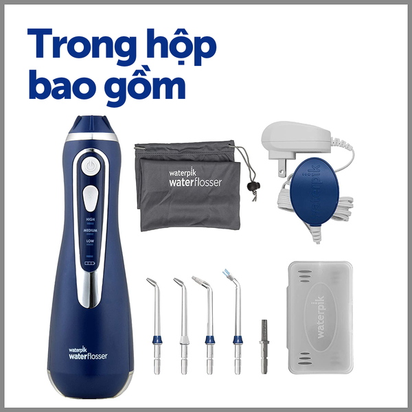 Tăm nước Waterpik WP-563 (Xanh) - 6 đầu tăm thay thế