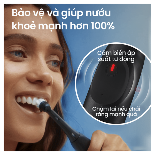Set 2 bàn chải điện Oral-B iO Series 2 Twinpack (Đen/Trắng)
