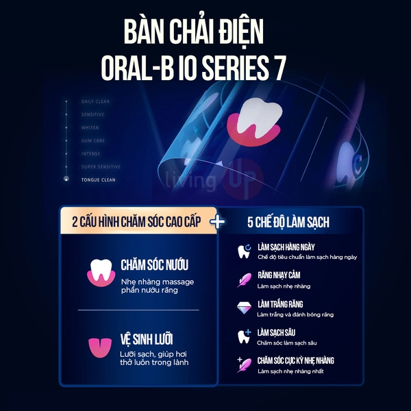 Bàn chải điện Oral B iO Series 7s Sapphire Blue