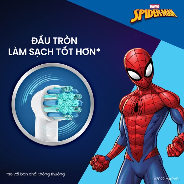 Bàn chải điện trẻ em Oral-B Vitality Kids Spiderman/Frozen (Mẫu mới 2026)