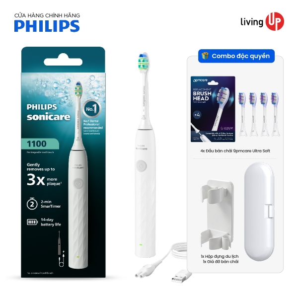 Bàn chải điện Philips Sonicare 1100 (New Gen 2026)