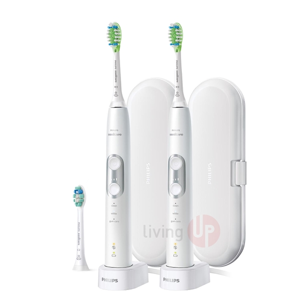 Bàn chải điện Philips Sonicare 6100 Combo 2 Chiếc (Kèm Travel Case)