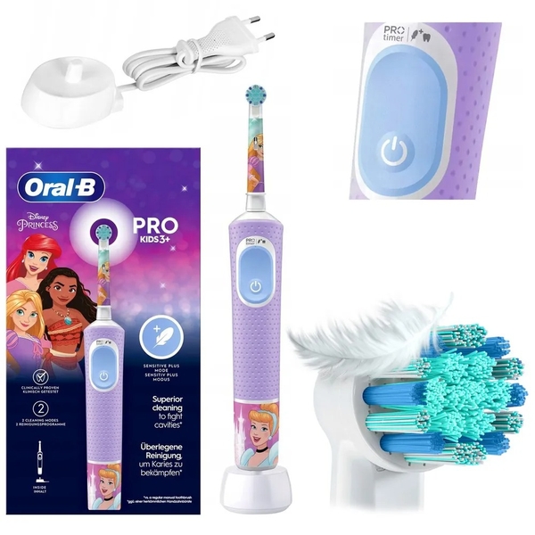 Bàn chải điện trẻ em Oral-B Pro Kids 3+ (Cho bé từ 3 tuổi) - Mẫu mới 2024