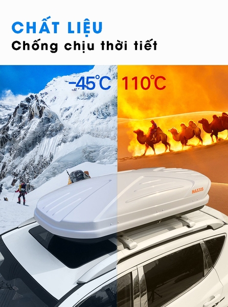 Bộ giá nóc ô tô Maxxis dạng phi thuyền (đã bao gồm thanh ngang và dụng cụ lắp đặt)