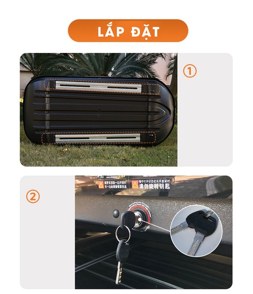 Bộ giá nóc ô tô Maxxis dạng phi thuyền (đã bao gồm thanh ngang và dụng cụ lắp đặt)