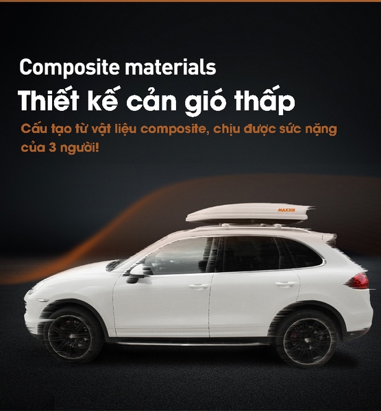 (Cho thuê) Bộ giá nóc ô tô Maxxis dạng phi thuyền (đã bao gồm thanh ngang và dụng cụ lắp đặt)