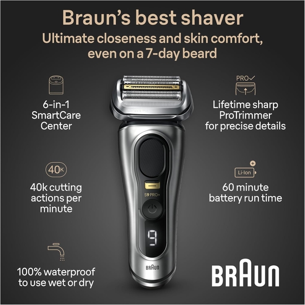 Máy cao râu cao cấp Braun Series 9 Pro+ 9567cc