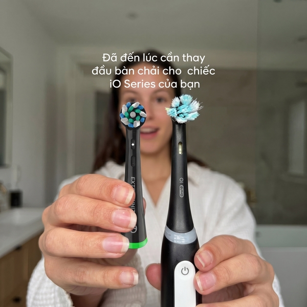 Đầu bàn chải điện làm trắng cao cấp 9pmcare iO Extra White tương thích với Oral-B iO Series 2-10 (Hộp 2c)