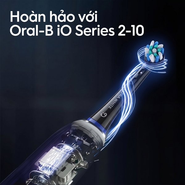 Đầu bàn chải điện làm trắng cao cấp 9pmcare iO Extra White tương thích với Oral-B iO Series 2-10 (Hộp 2c)