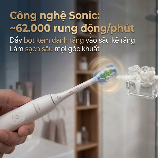 Đầu bàn chải Sonicare làm trắng răng 9pmcare Extra Whiten (Hộp 4) – tương thích Philips Sonicare