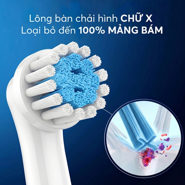 Đầu bàn chải điện thay thế 9pmcare Ultra Thin & Soft tương thích với Oral-B Vitality, Pro, Genius