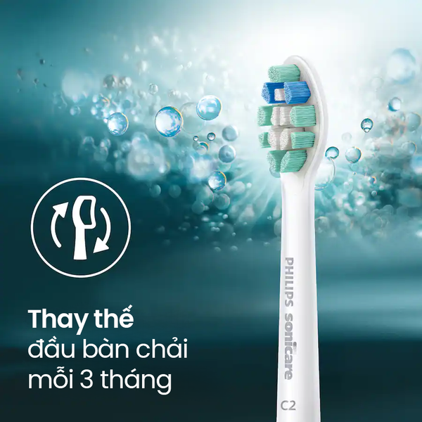 Hộp đầu bàn chải làm sạch mảng bám Philips Sonicare C2 Optimal Plaque Defence