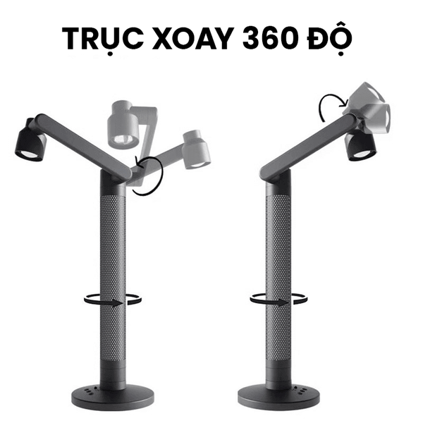 Đèn bàn làm việc thông minh bảo vệ mắt xoay 360° Tuya Wifi Connect HFW-002 (Tương thích Google Assistant)