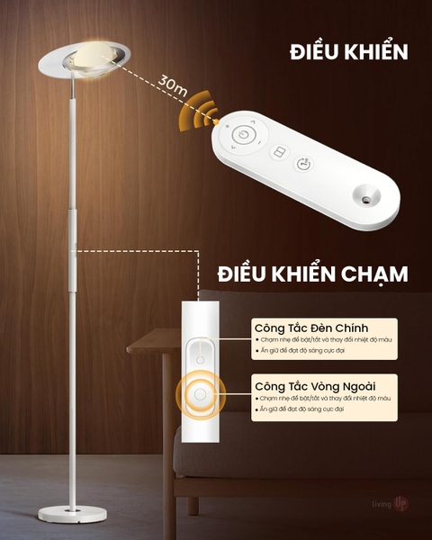 Đèn trang trí & đọc sách Enclize thiết kế mô phỏng theo Sao Thổ