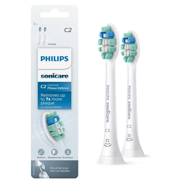 Hộp đầu bàn chải làm sạch mảng bám Philips Sonicare C2 Optimal Plaque Defence