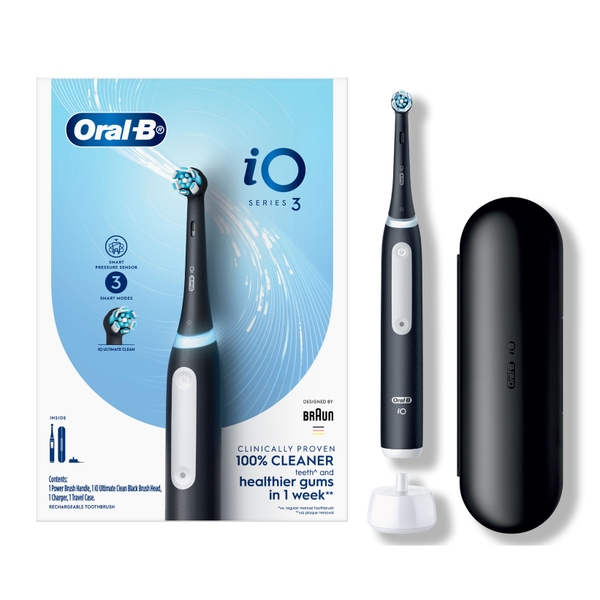 Bàn chải điện Oral-B iO Series 3 (Model 2025) - Tặng hộp đựng, dụng cụ vệ sinh lưỡi