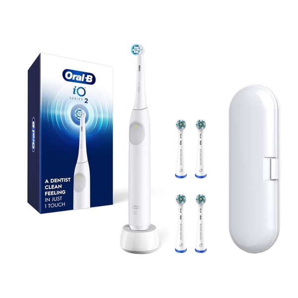 Bàn chải điện Oral-B iO Series 2 Extra White Bundle (5 đầu bàn chải thay thế)