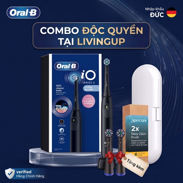 Bàn chải điện Oral-B iO Series 2 (Kèm 3 đầu bàn chải thay thế)