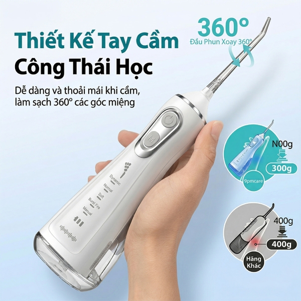 Máy tăm nước cầm tay 9pmcare UltraClean L15 - Long Battery Edition